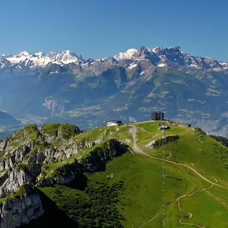 New! Private And Alpine Style Double Room At 500M To Ski Lifts And Leysin Center * Leysin