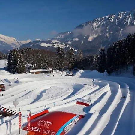 New! Private And Alpine Style Double Room At 500M To Ski Lifts And Leysin Center *